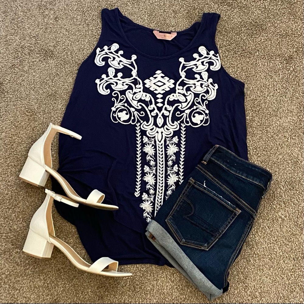 Navy Tank Top